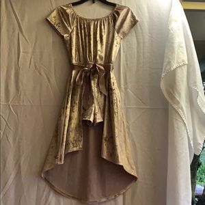 Girls Small Macy’s Romper High Low W/shorts